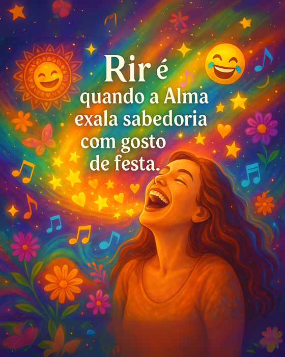 Mulher de olhos fechados com sorriso suave e mãos no coração, rodeada por luz dourada e flores vibrantes, representando o prazer espiritual da Alma.